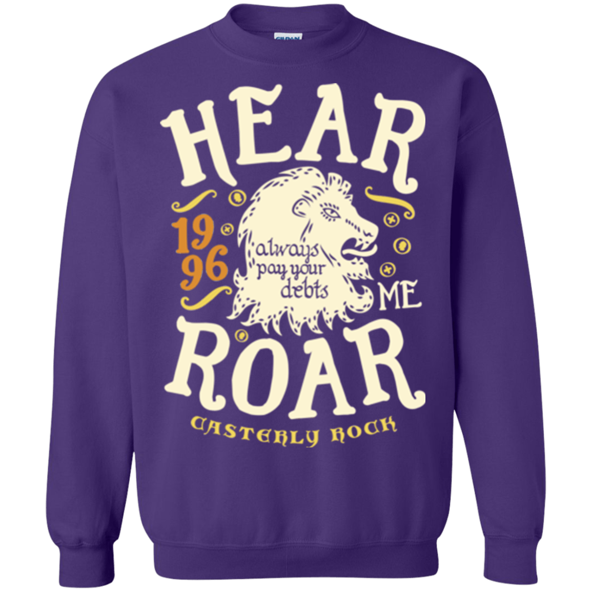Sweatshirts Purple / Small House of Lions Crewneck Sweatshirt