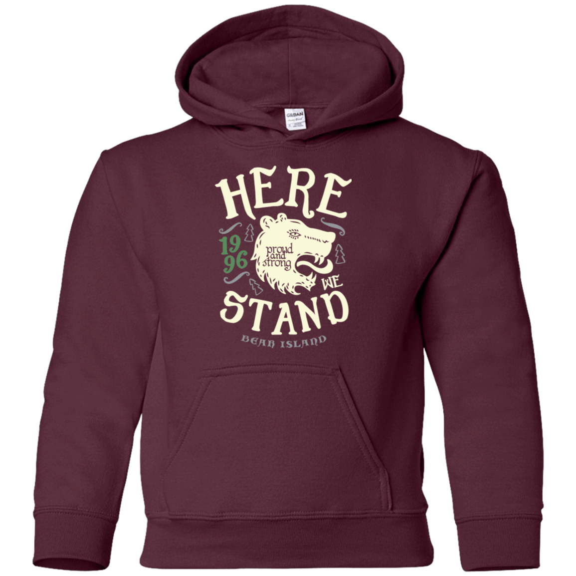 Sweatshirts Maroon / YS House of Proud Youth Hoodie