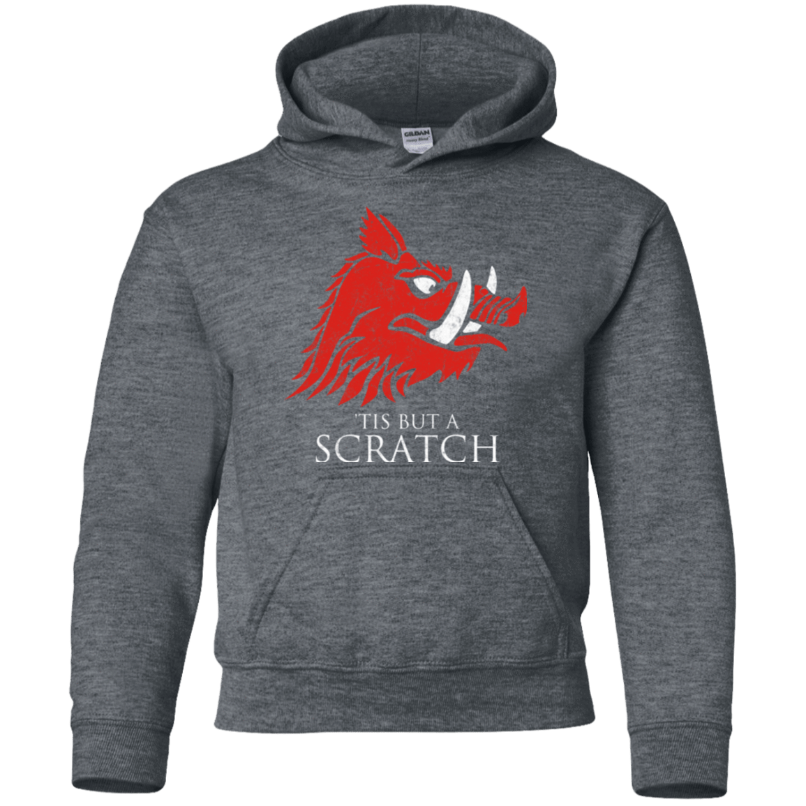 Sweatshirts Dark Heather / YS House Scratch Youth Hoodie