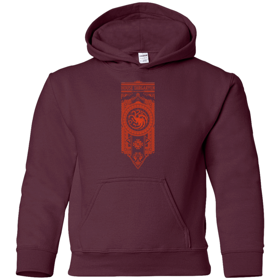 Sweatshirts Maroon / YS House Targaryen Youth Hoodie