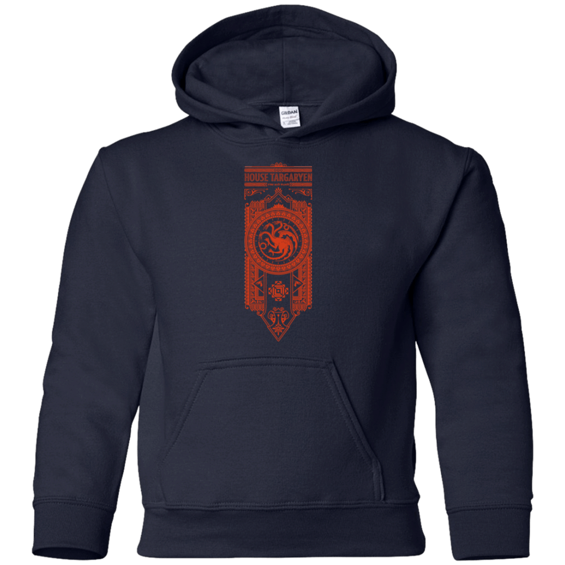 Sweatshirts Navy / YS House Targaryen Youth Hoodie