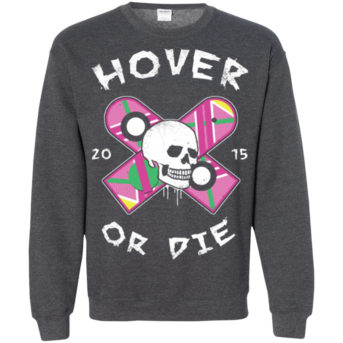 Sweatshirts Dark Heather / Small Hover Or Die Crewneck Sweatshirt