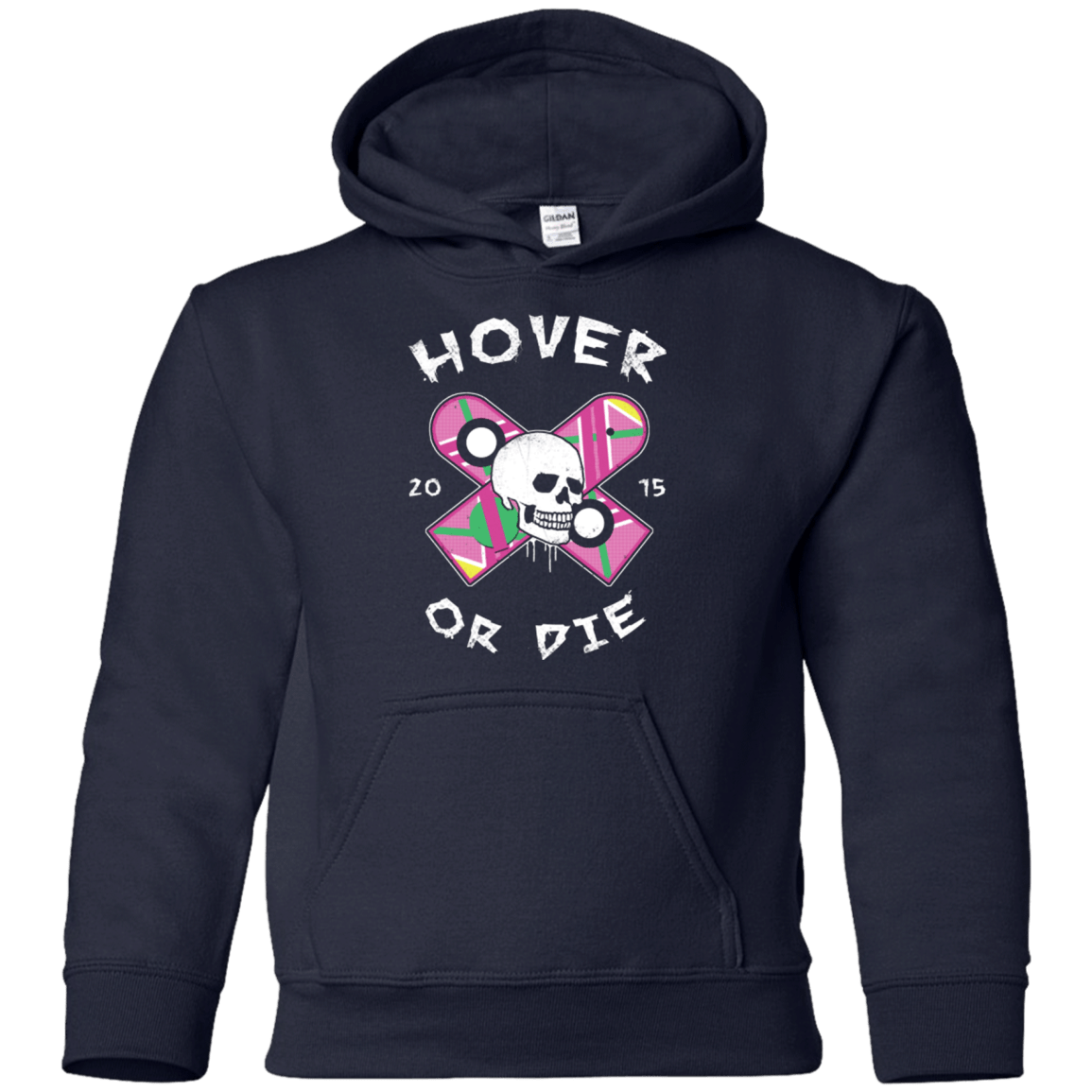 Sweatshirts Navy / YS Hover Or Die Youth Hoodie