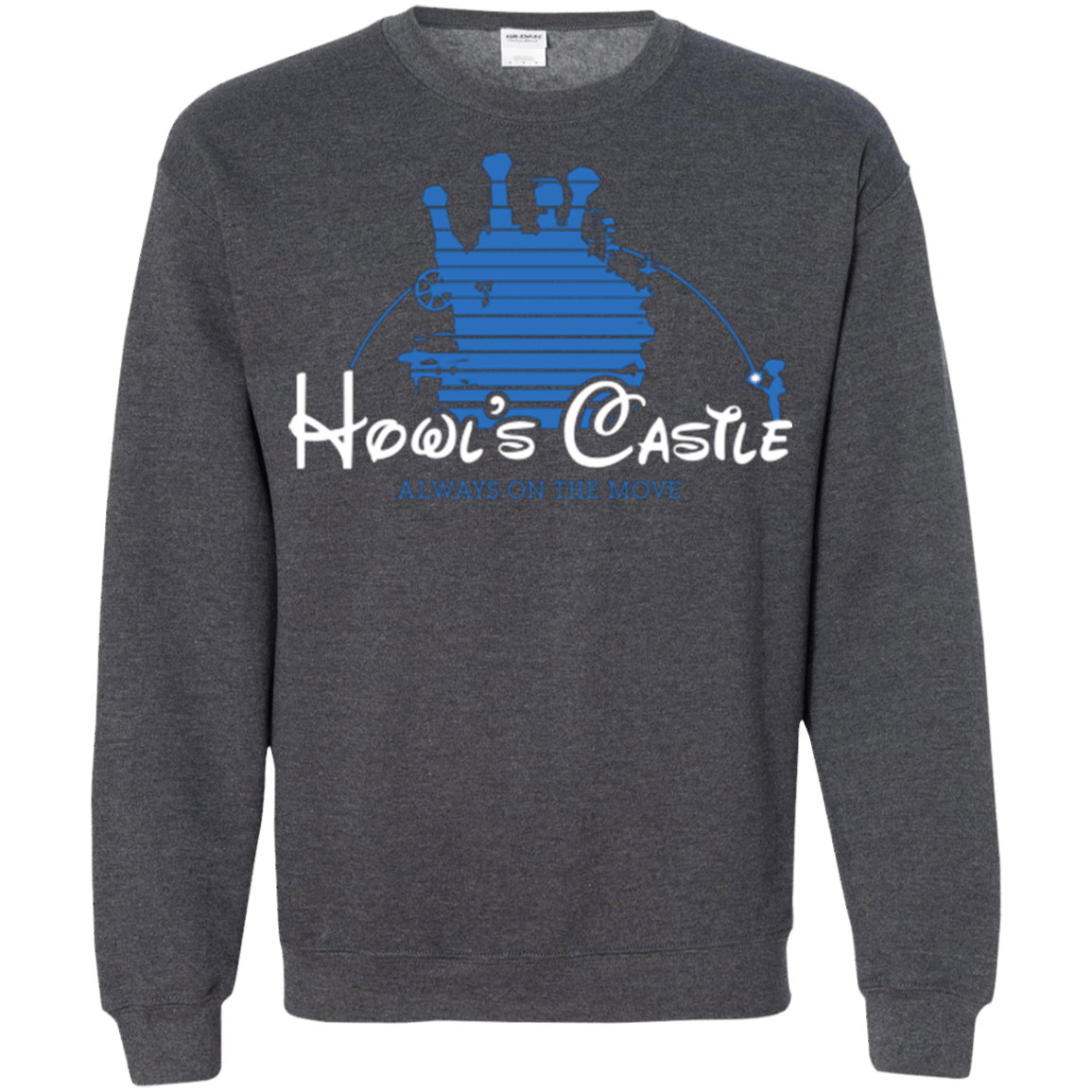 Sweatshirts Dark Heather / Small Howl's Castle Crewneck Sweatshirt