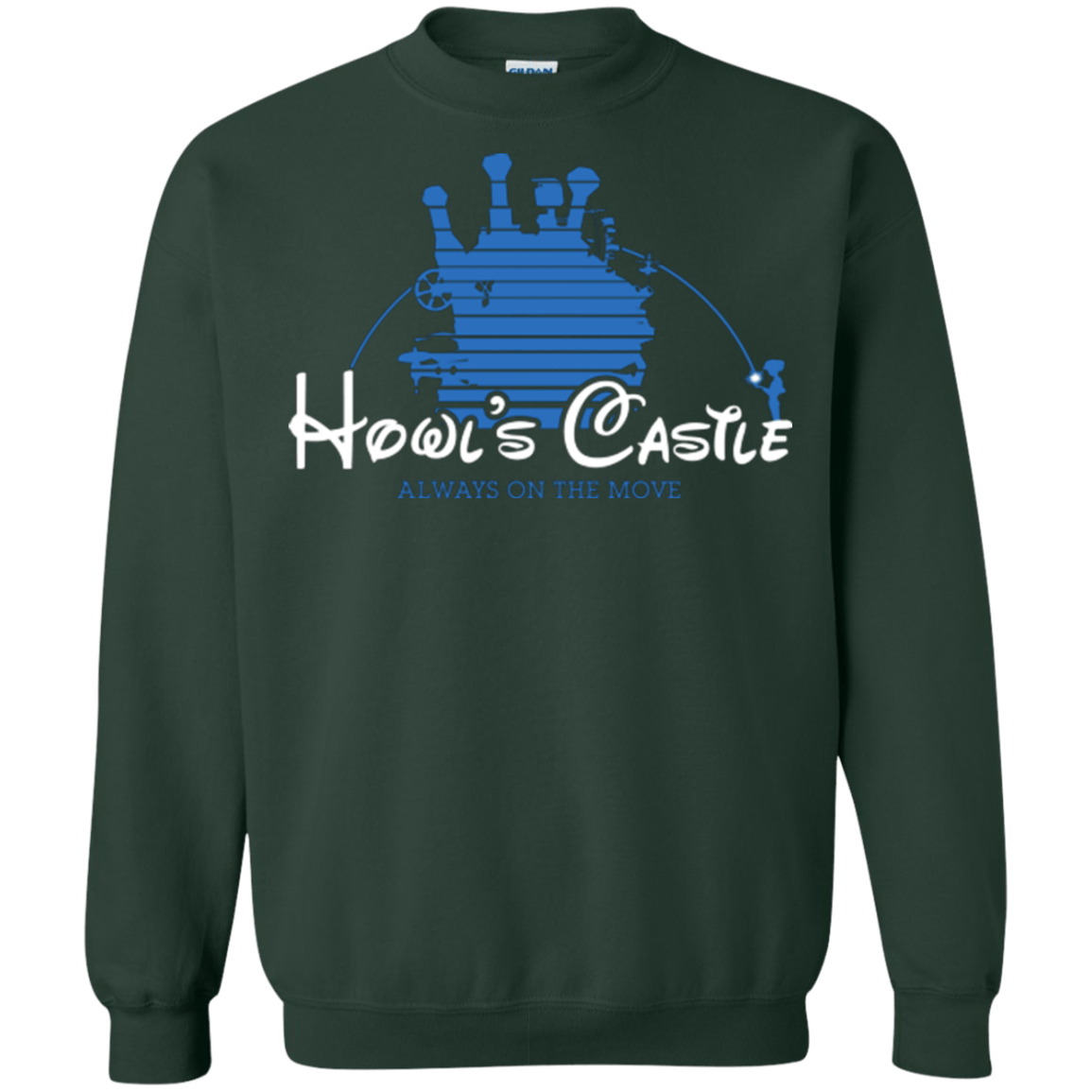 Sweatshirts Forest Green / Small Howl's Castle Crewneck Sweatshirt