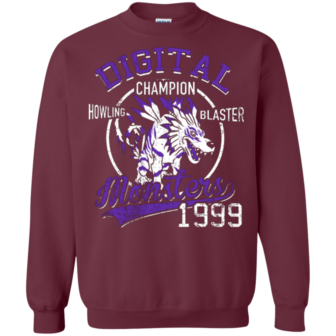 Sweatshirts Maroon / Small Howling Blaster Crewneck Sweatshirt