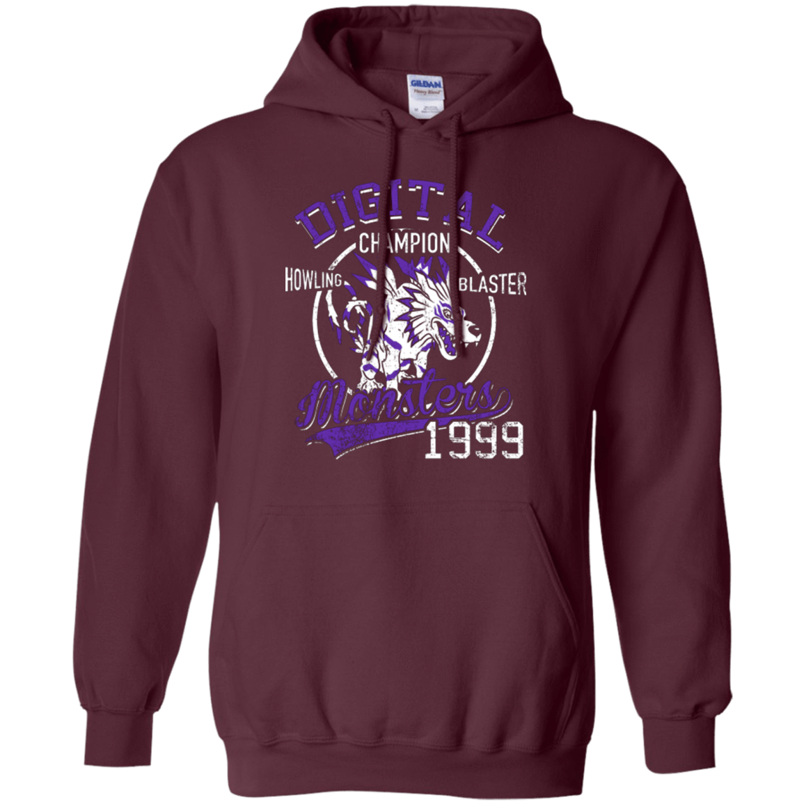 Sweatshirts Maroon / Small Howling Blaster Pullover Hoodie