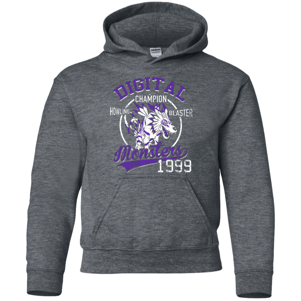 Sweatshirts Dark Heather / YS Howling Blaster Youth Hoodie