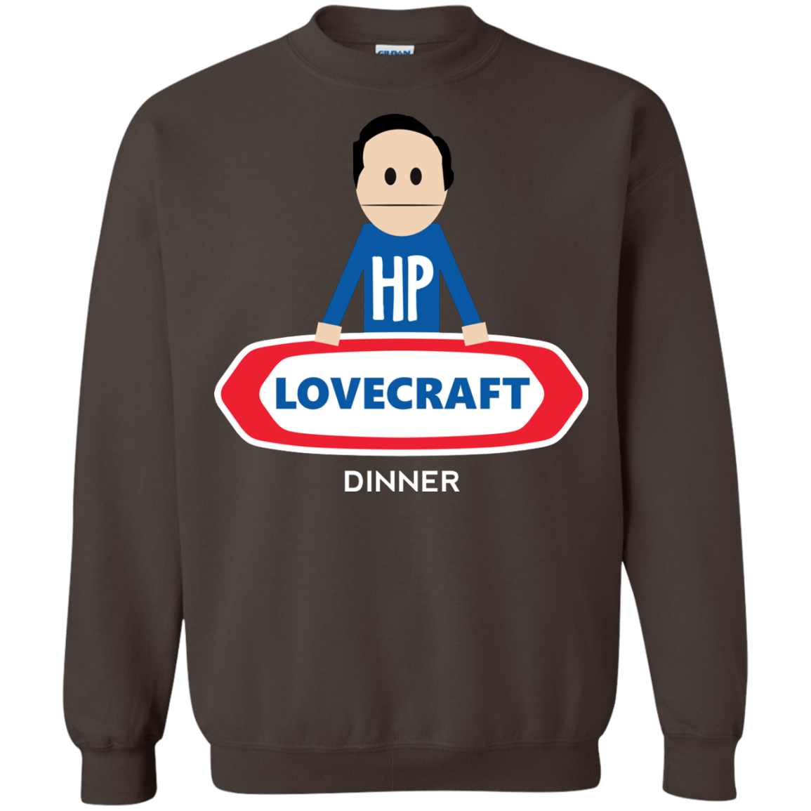 Sweatshirts Dark Chocolate / Small HP LoveCraft Dinner Crewneck Sweatshirt