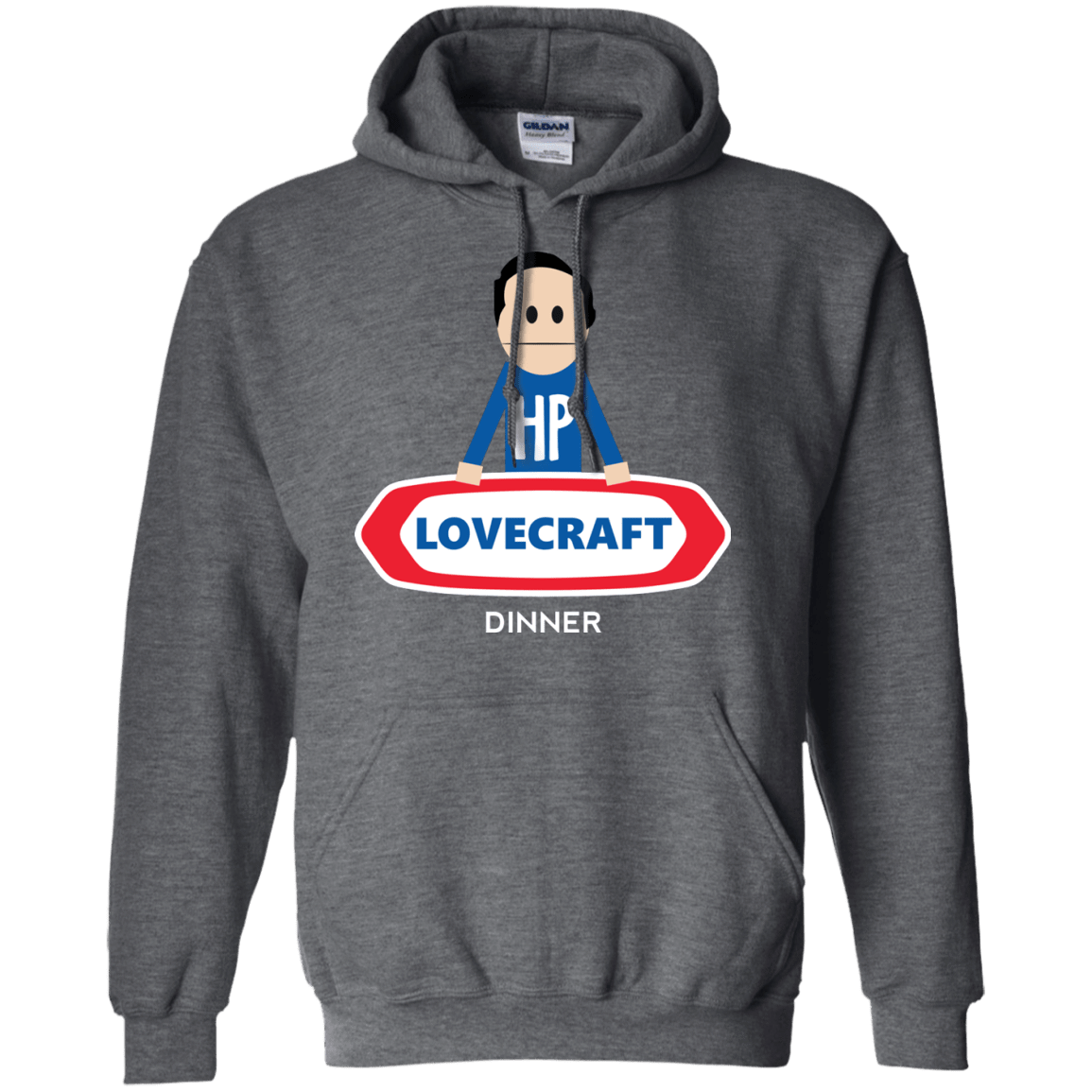 Sweatshirts Dark Heather / Small HP LoveCraft Dinner Pullover Hoodie