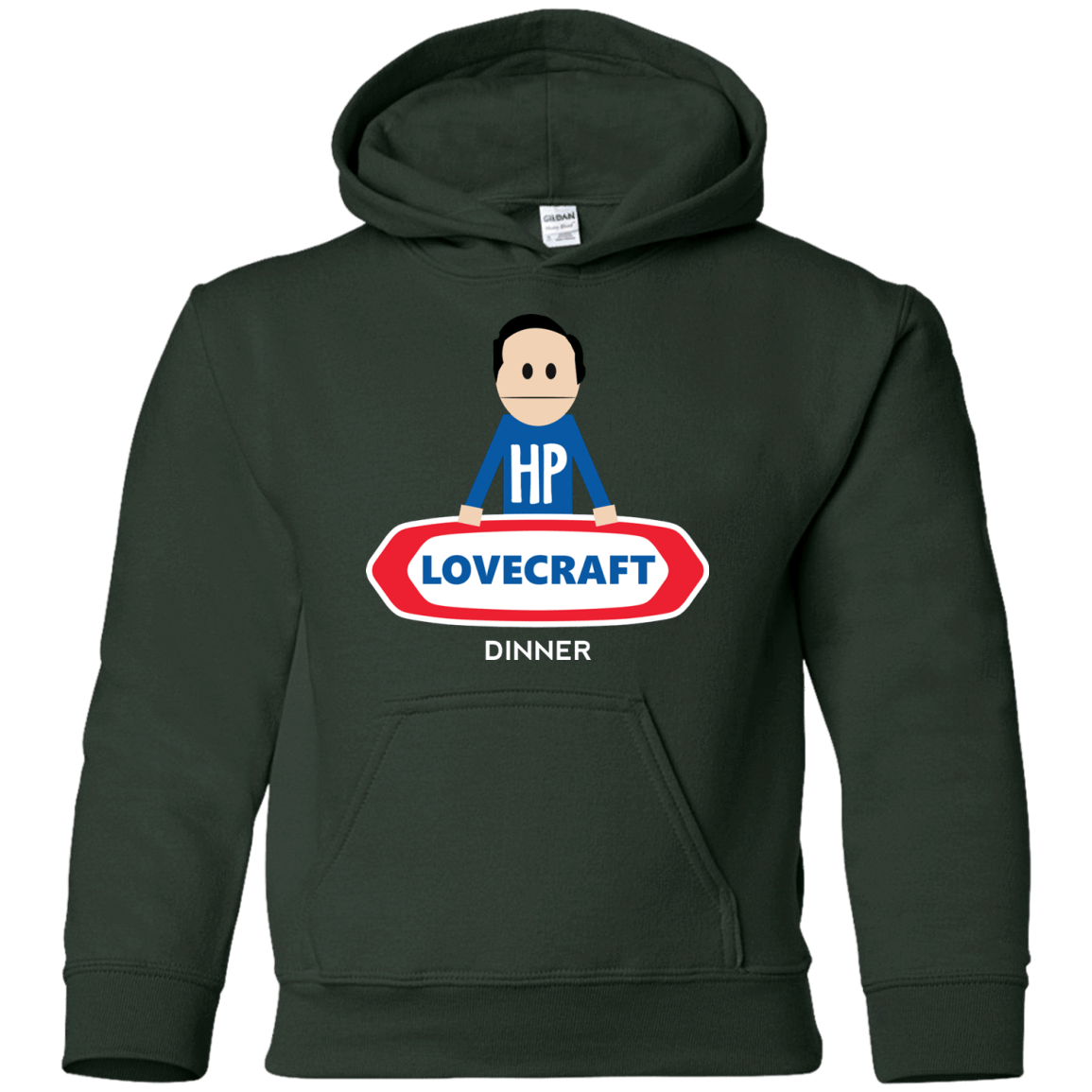 Sweatshirts Forest Green / YS HP LoveCraft Dinner Youth Hoodie
