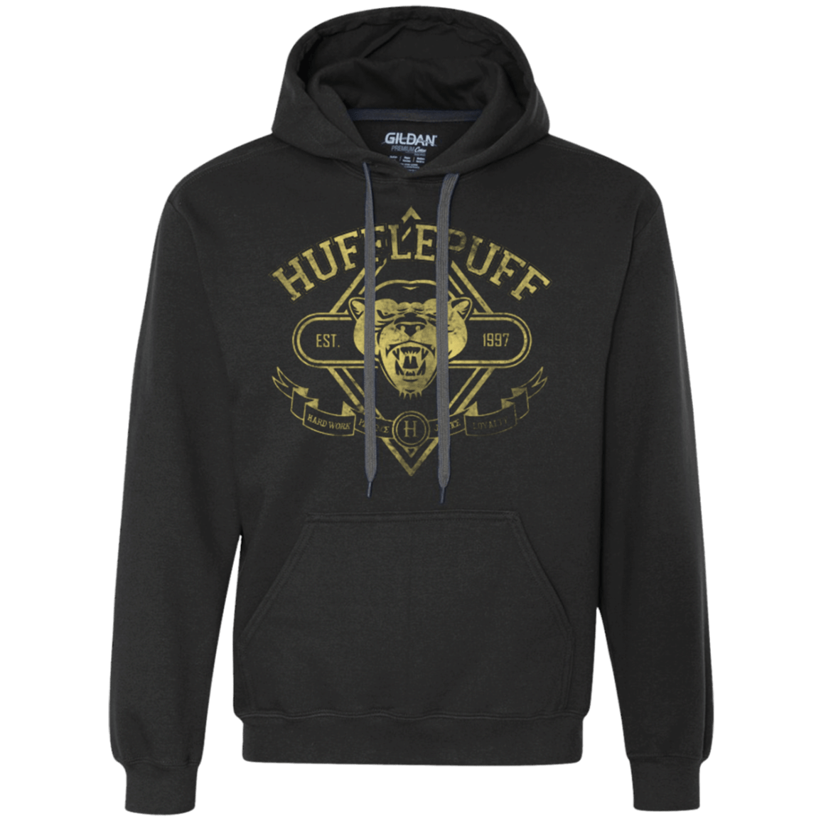 Sweatshirts Black / Small HUFFLEPUFF Premium Fleece Hoodie