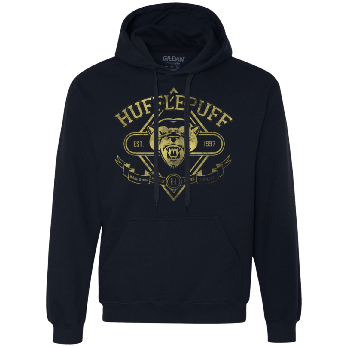 Sweatshirts Navy / Small HUFFLEPUFF Premium Fleece Hoodie