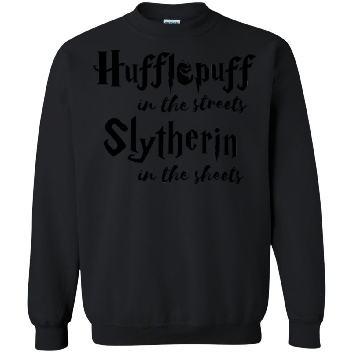 Sweatshirts Black / Small Hufflepuff Streets Crewneck Sweatshirt