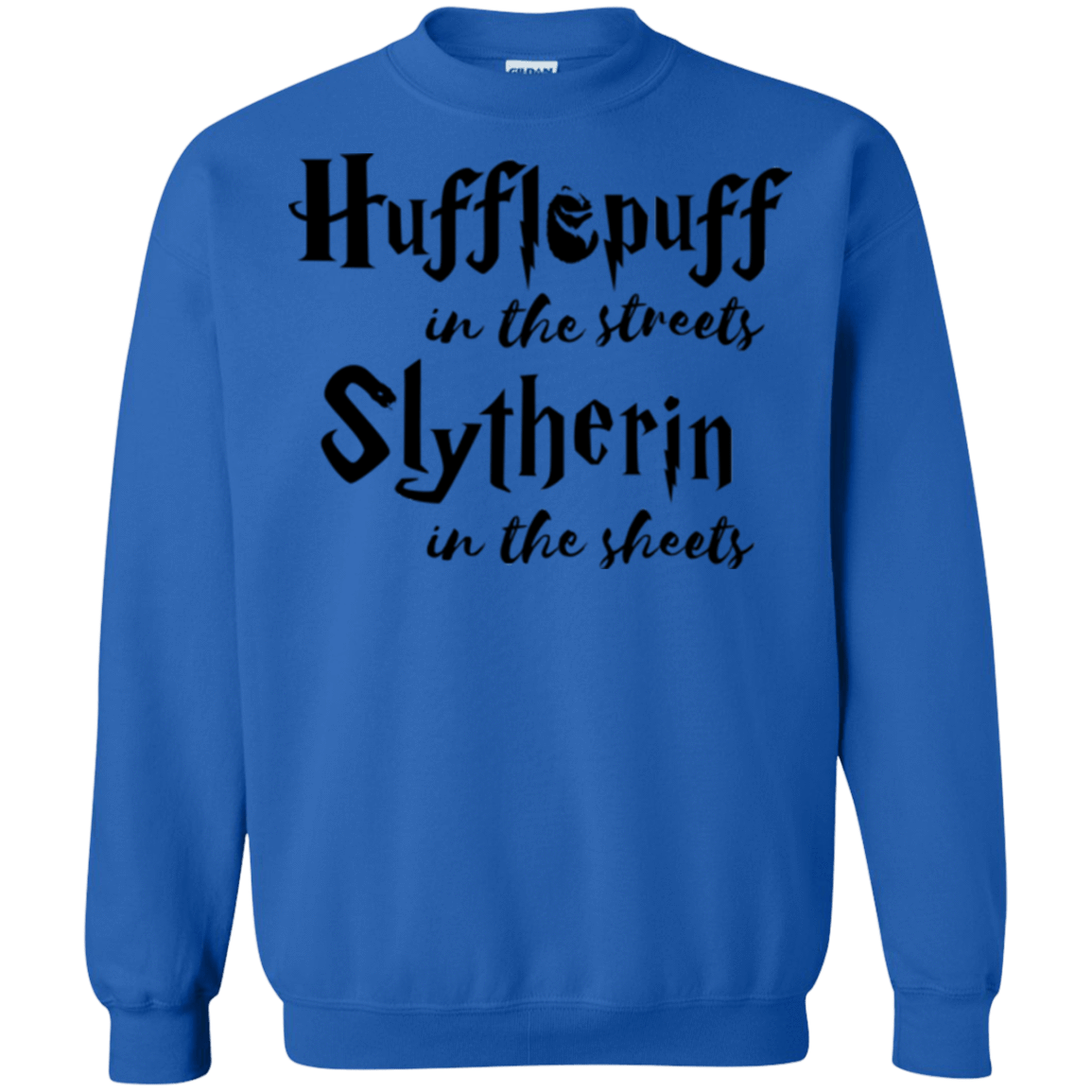 Sweatshirts Royal / Small Hufflepuff Streets Crewneck Sweatshirt