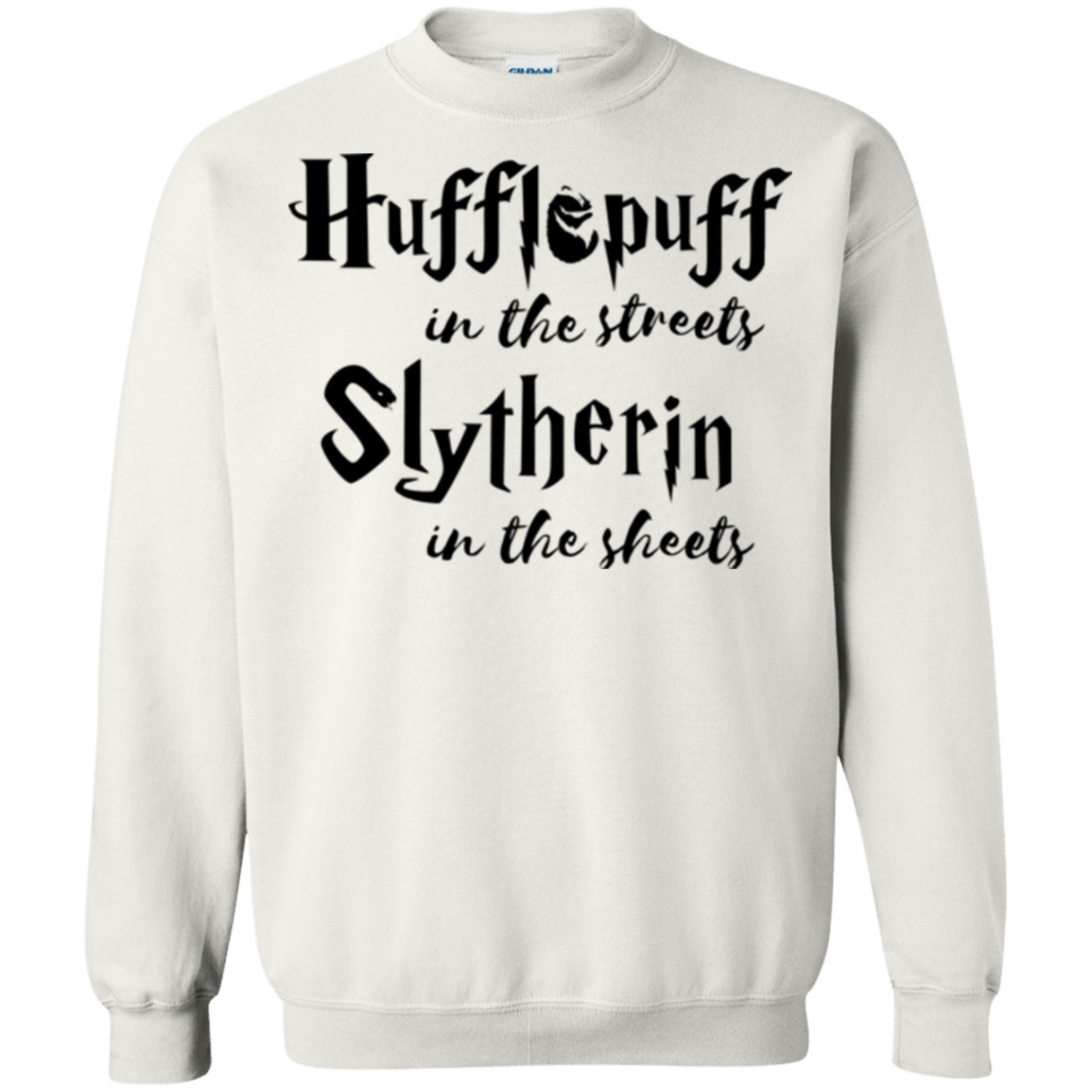 Sweatshirts White / Small Hufflepuff Streets Crewneck Sweatshirt