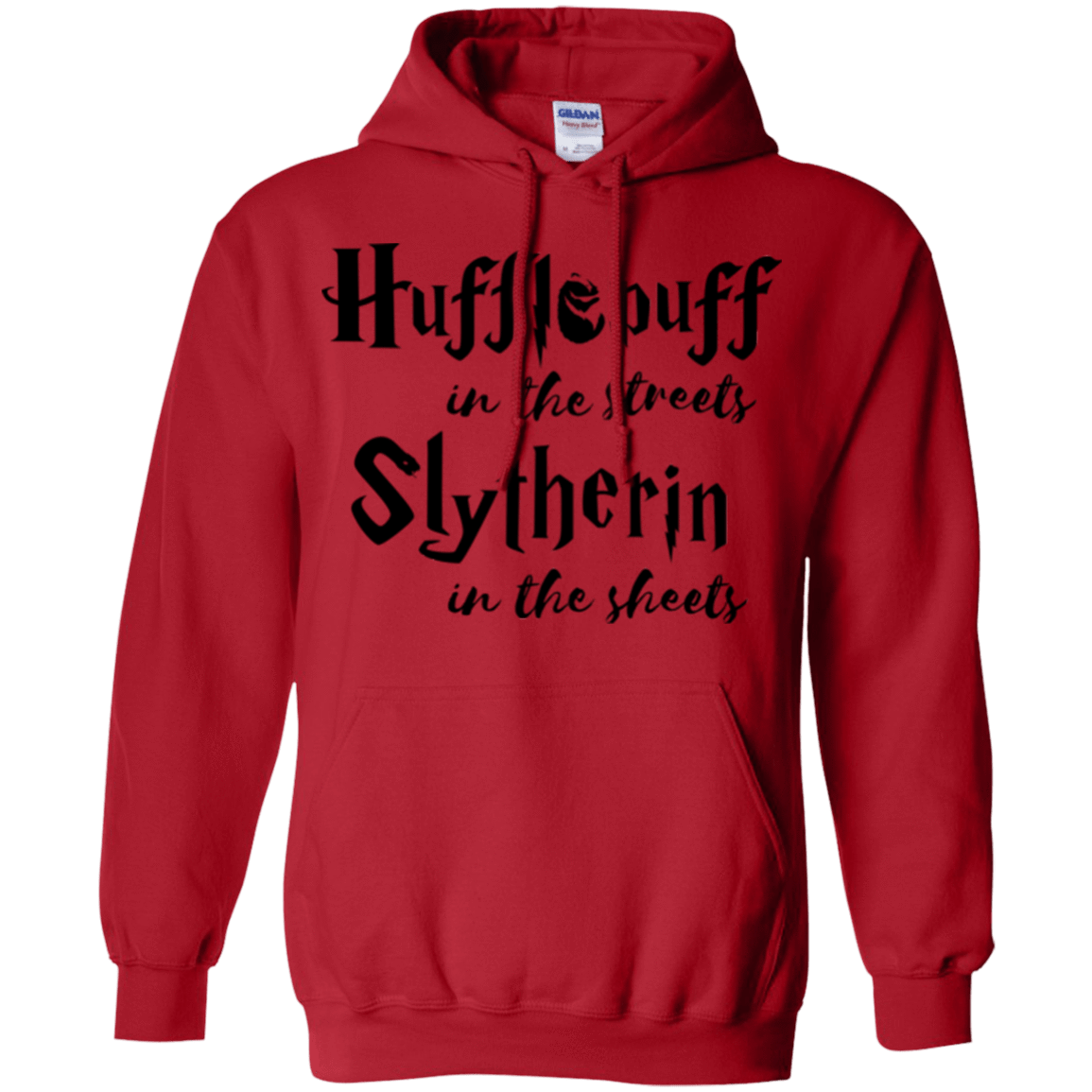 Sweatshirts Red / Small Hufflepuff Streets Pullover Hoodie