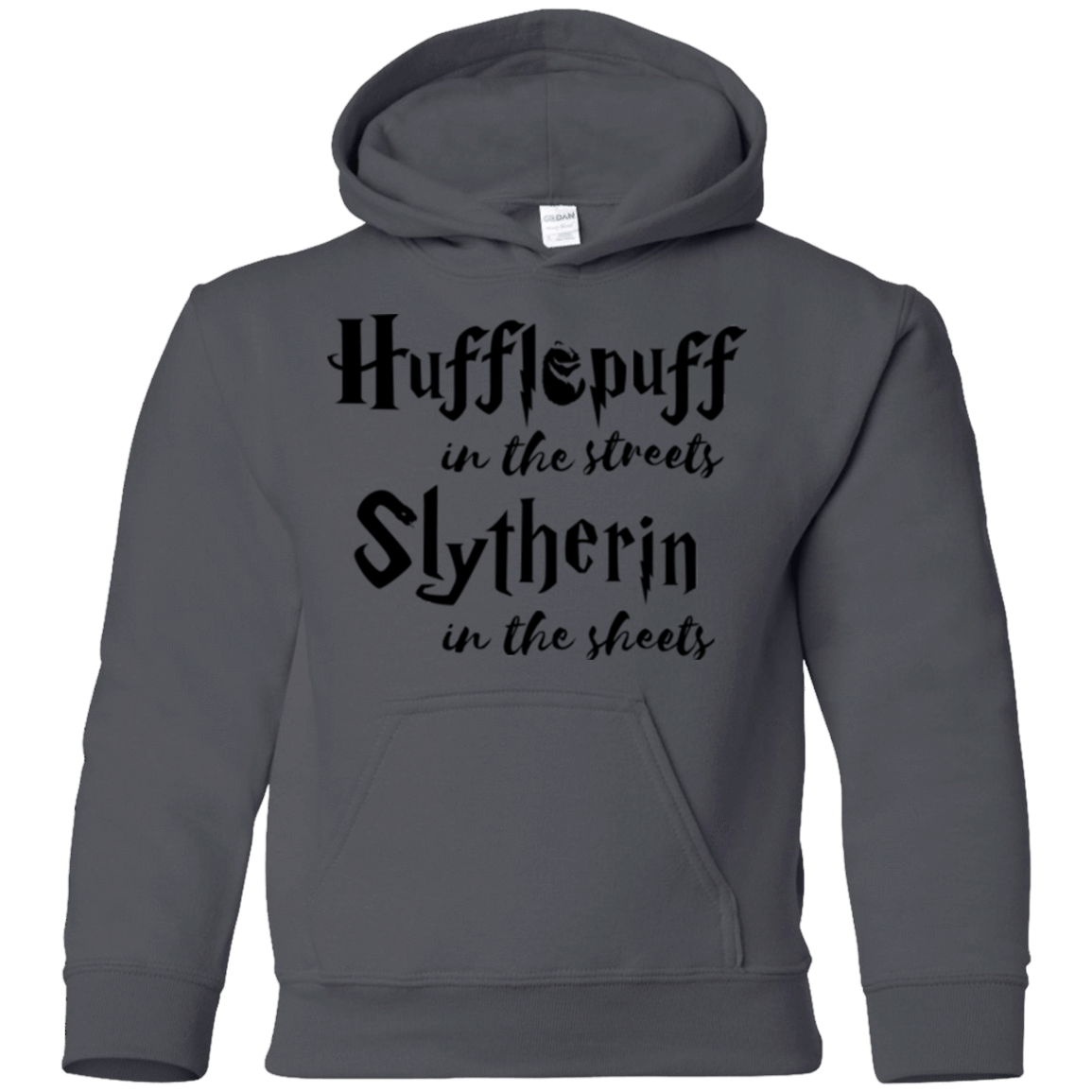Sweatshirts Charcoal / YS Hufflepuff Streets Youth Hoodie