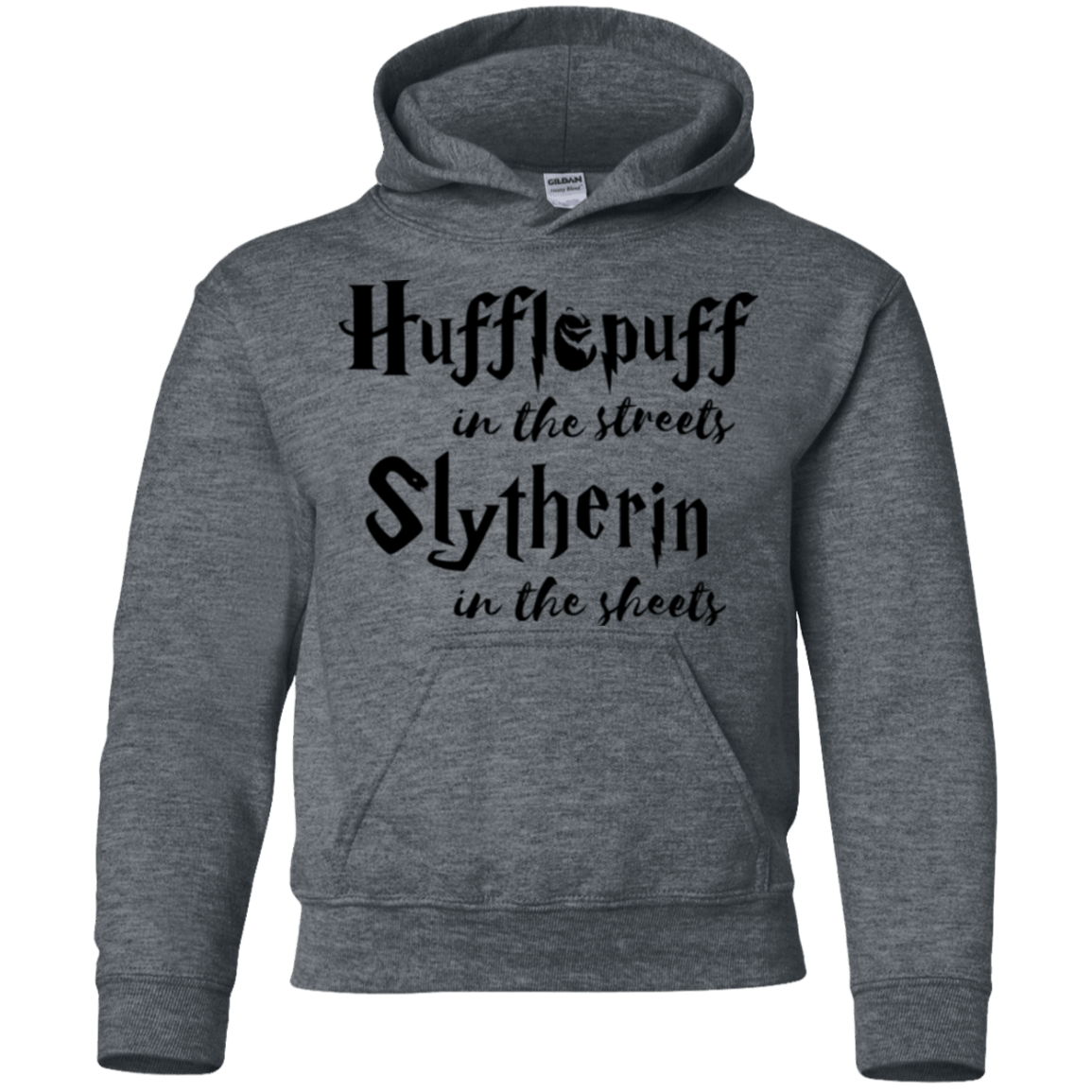 Sweatshirts Dark Heather / YS Hufflepuff Streets Youth Hoodie