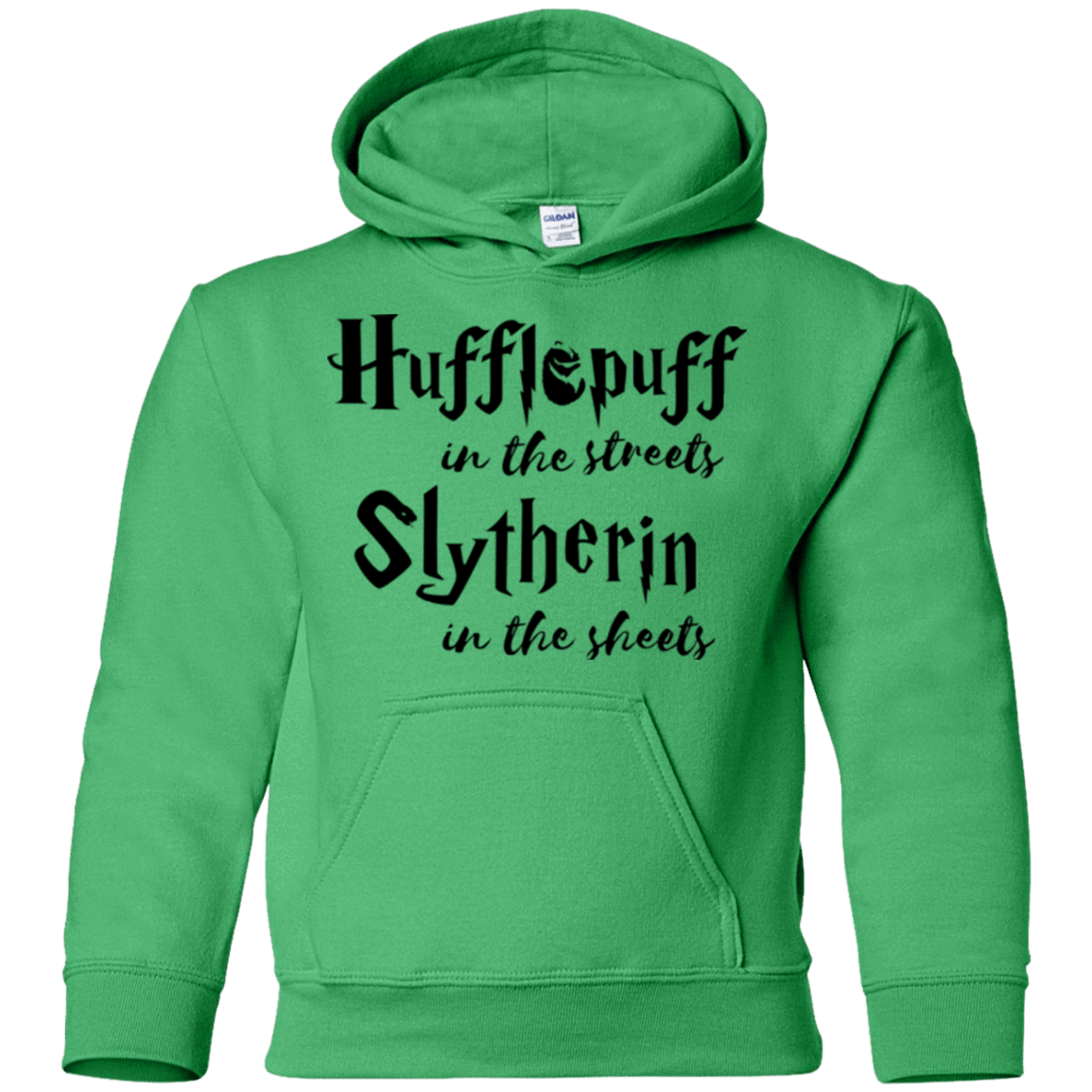 Sweatshirts Irish Green / YS Hufflepuff Streets Youth Hoodie