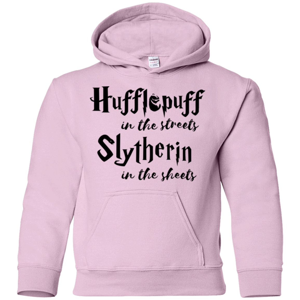 Sweatshirts Light Pink / YS Hufflepuff Streets Youth Hoodie