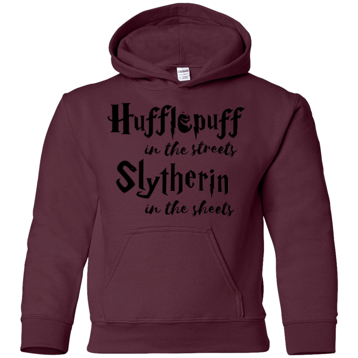 Sweatshirts Maroon / YS Hufflepuff Streets Youth Hoodie