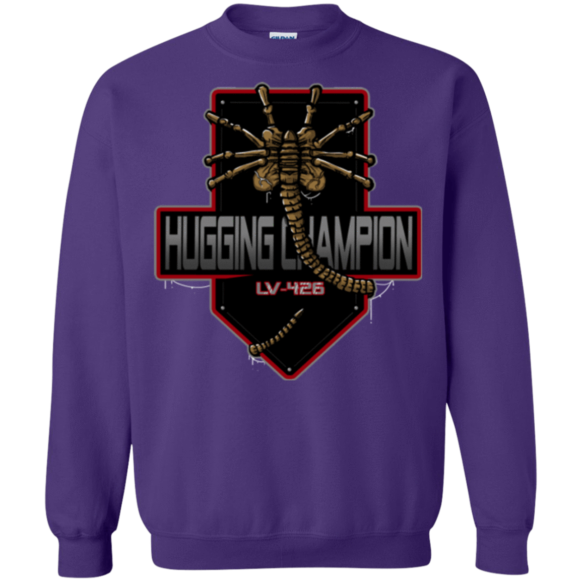 Sweatshirts Purple / Small Hugging Champ Crewneck Sweatshirt
