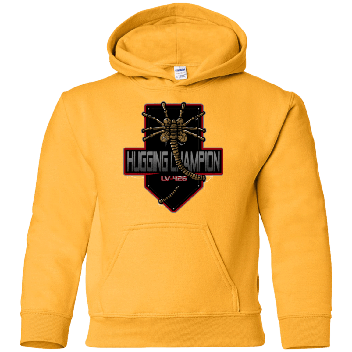 Sweatshirts Gold / YS Hugging Champ Youth Hoodie