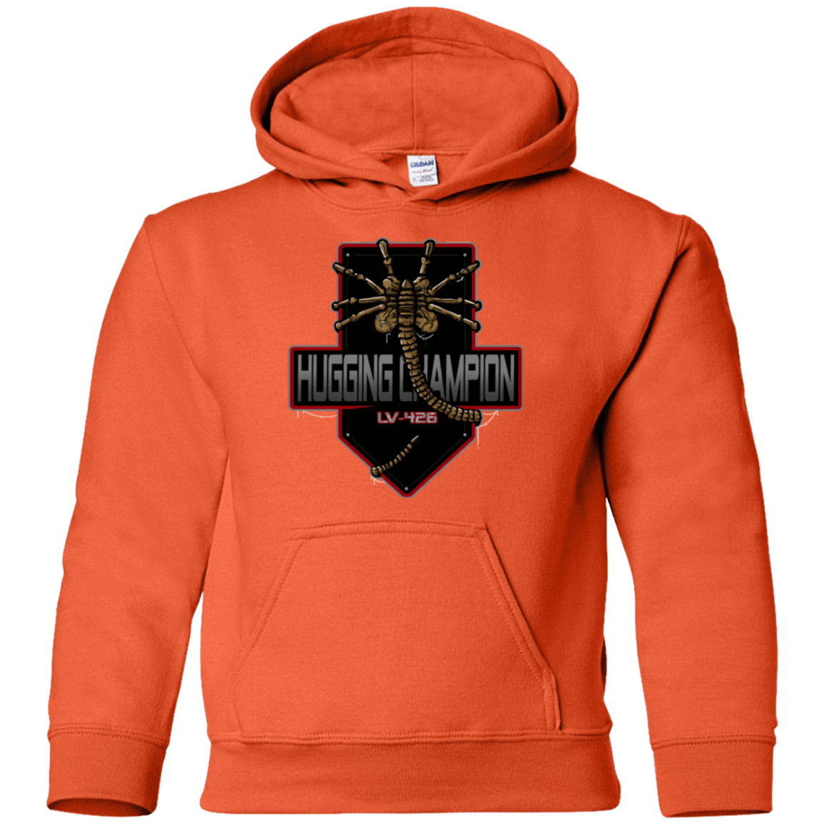 Sweatshirts Orange / YS Hugging Champ Youth Hoodie