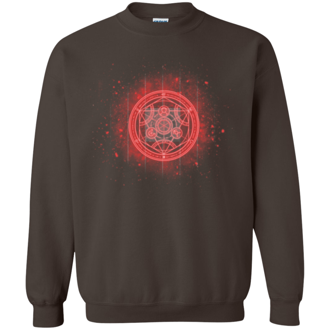 Sweatshirts Dark Chocolate / Small Human Transmutation Circle Crewneck Sweatshirt