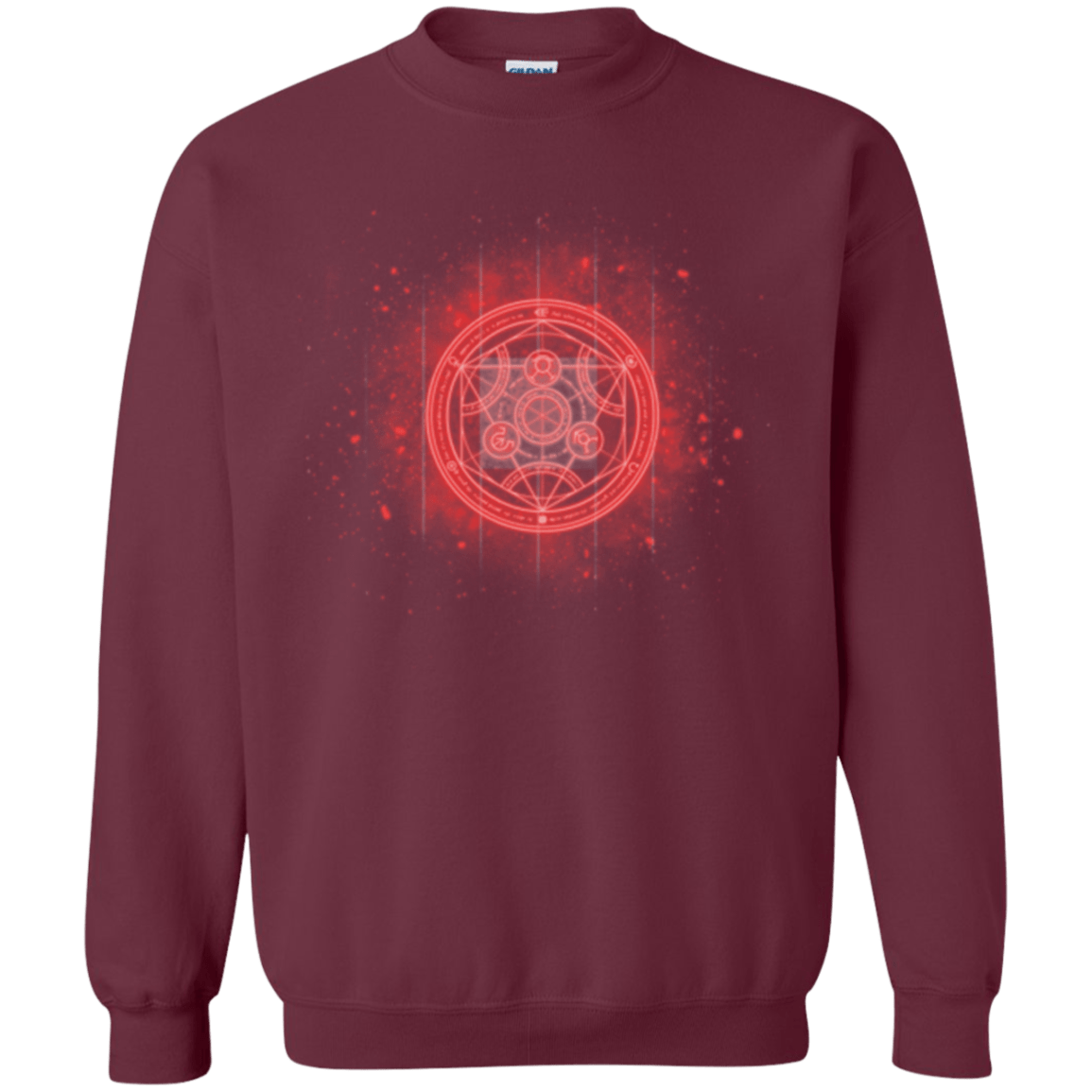 Sweatshirts Maroon / Small Human Transmutation Circle Crewneck Sweatshirt