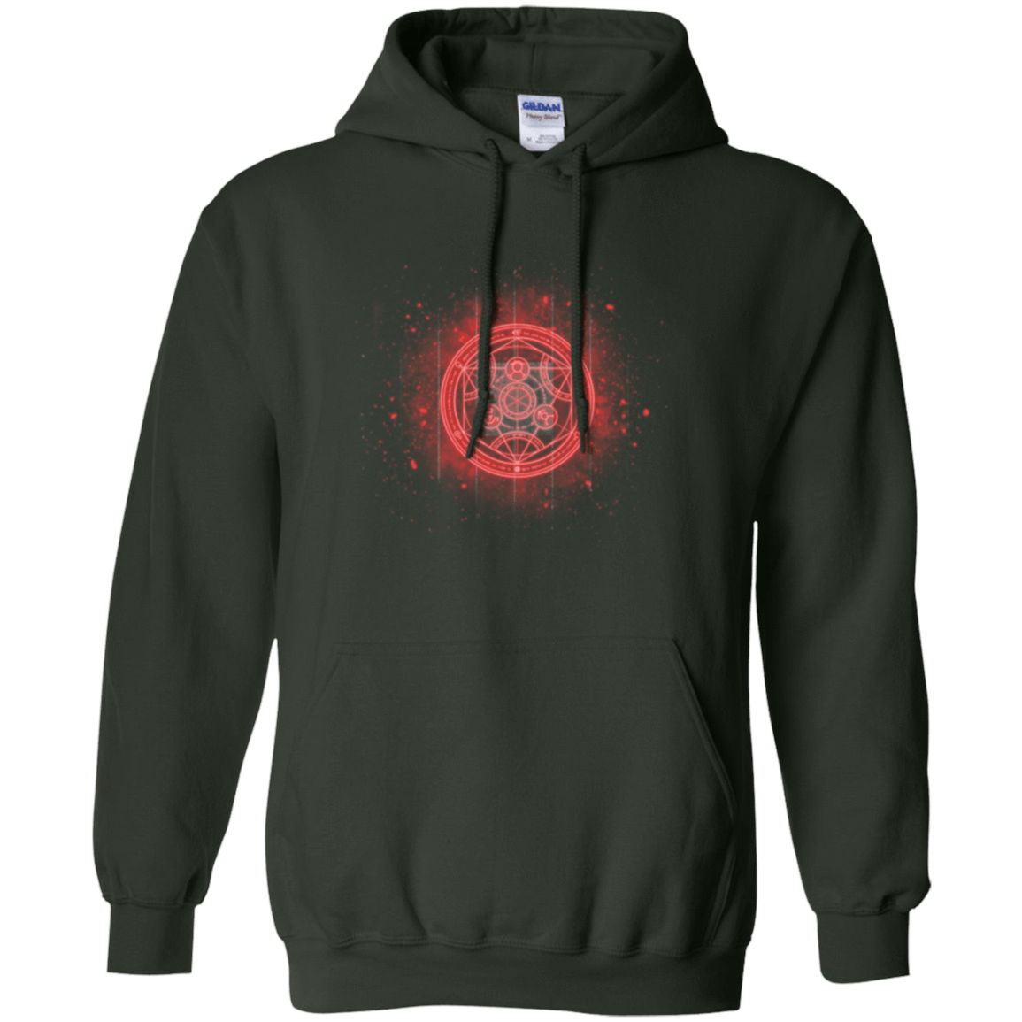 Sweatshirts Forest Green / Small Human Transmutation Circle Pullover Hoodie