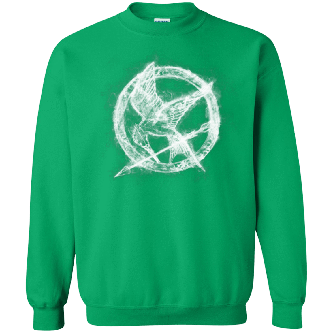 Sweatshirts Irish Green / Small Hunger Games Smoke Crewneck Sweatshirt