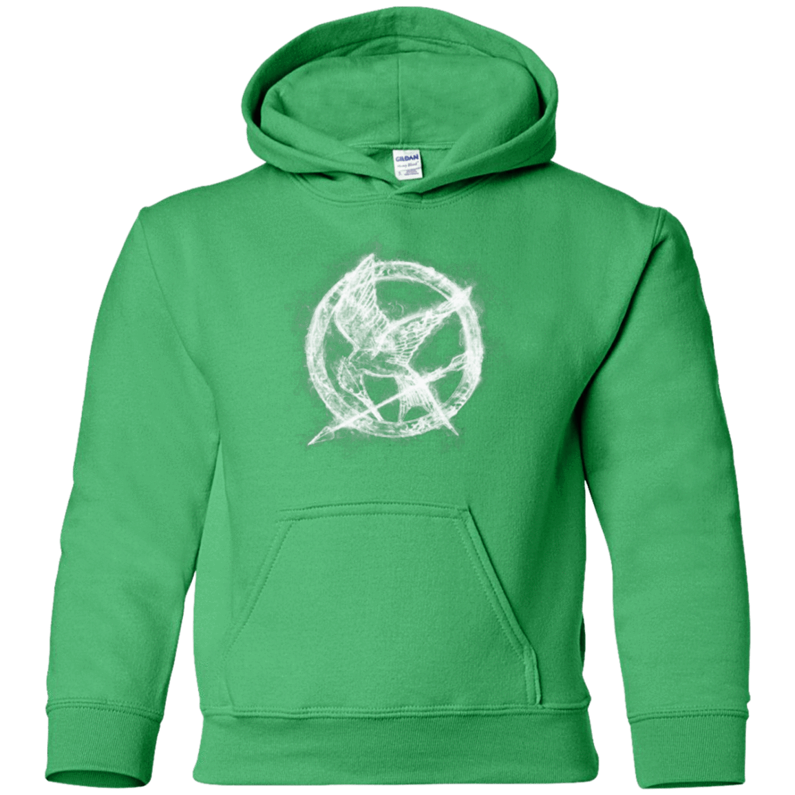 Sweatshirts Irish Green / YS Hunger Games Smoke Youth Hoodie