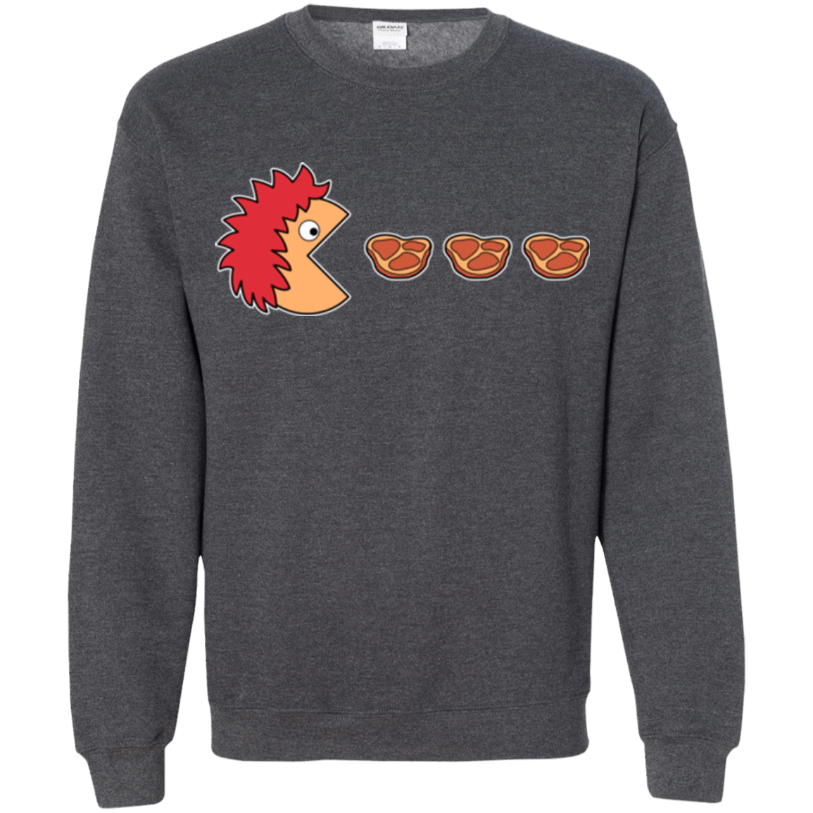Sweatshirts Dark Heather / Small Hungry for ham Crewneck Sweatshirt