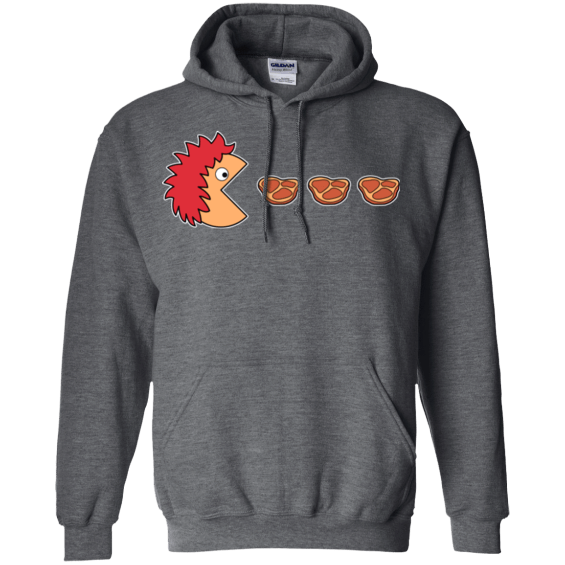 Sweatshirts Dark Heather / Small Hungry for ham Pullover Hoodie