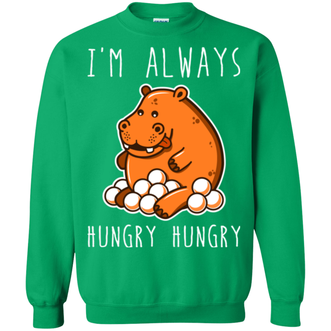 Sweatshirts Irish Green / Small Hungry Hungry Crewneck Sweatshirt