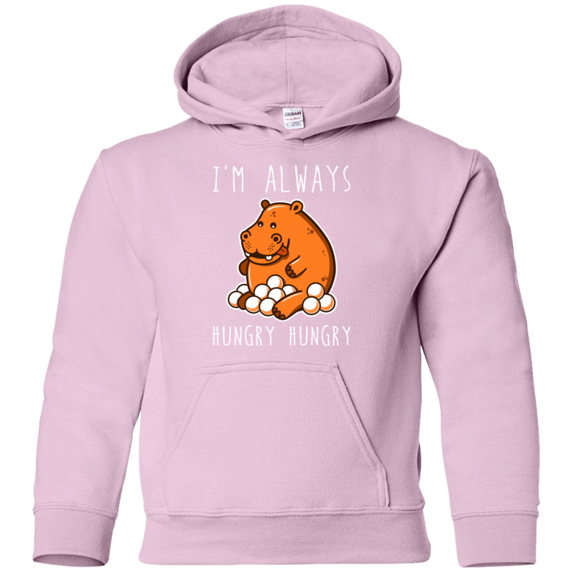 Sweatshirts Light Pink / YS Hungry Hungry Youth Hoodie