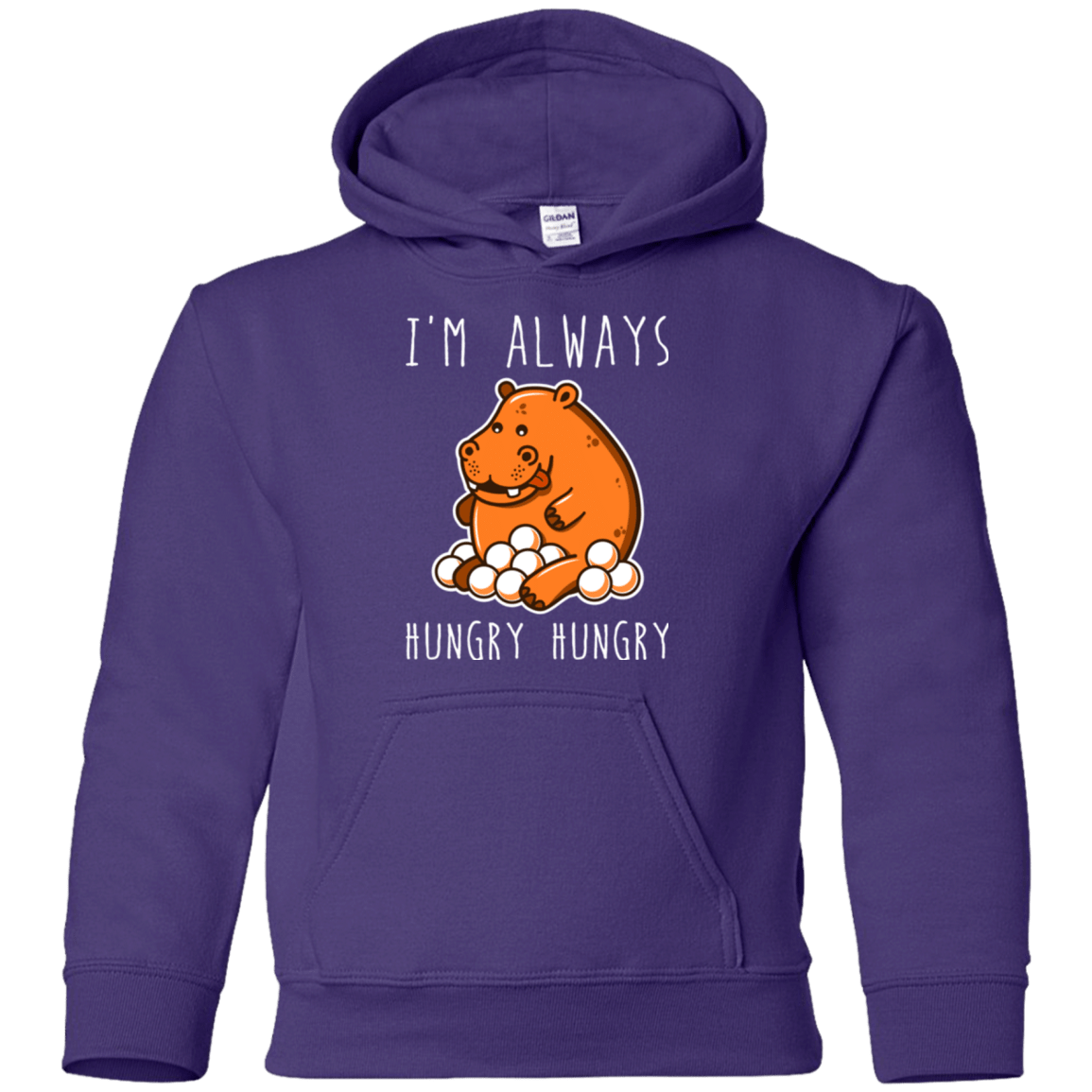 Sweatshirts Purple / YS Hungry Hungry Youth Hoodie