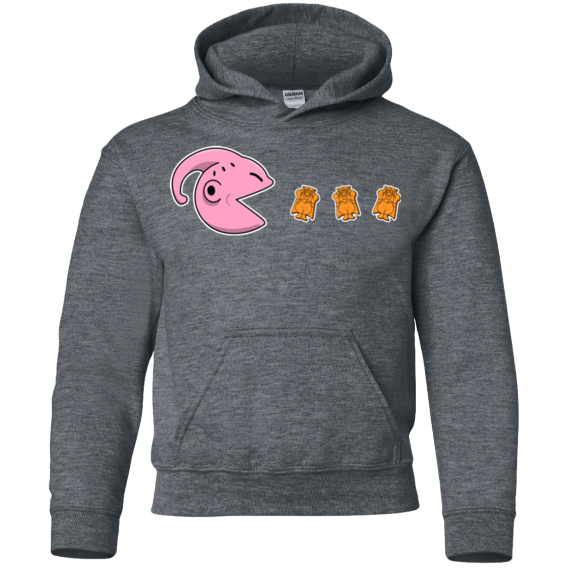 Sweatshirts Dark Heather / YS Hungry Monster Youth Hoodie