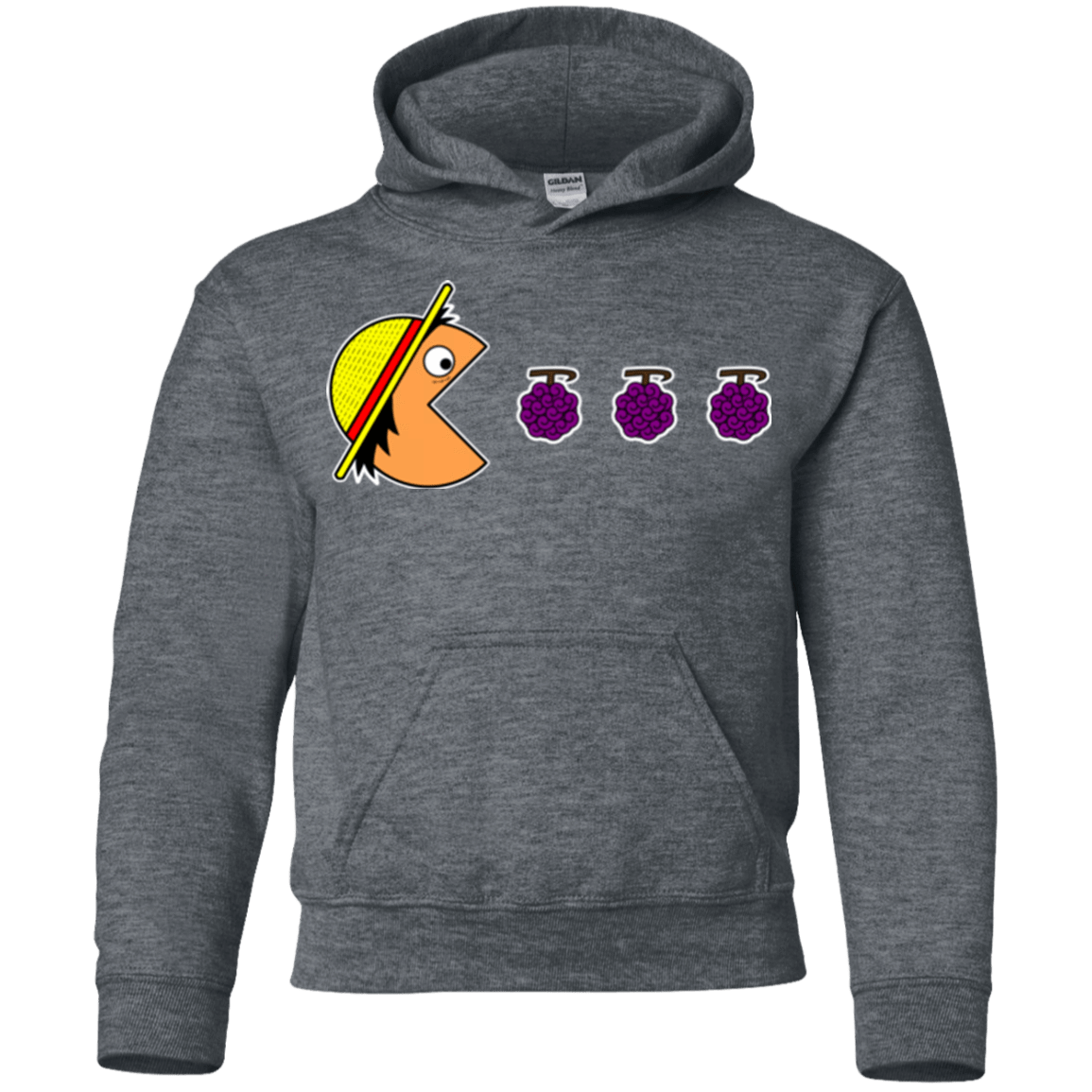 Sweatshirts Dark Heather / YS Hungry Pirate Youth Hoodie