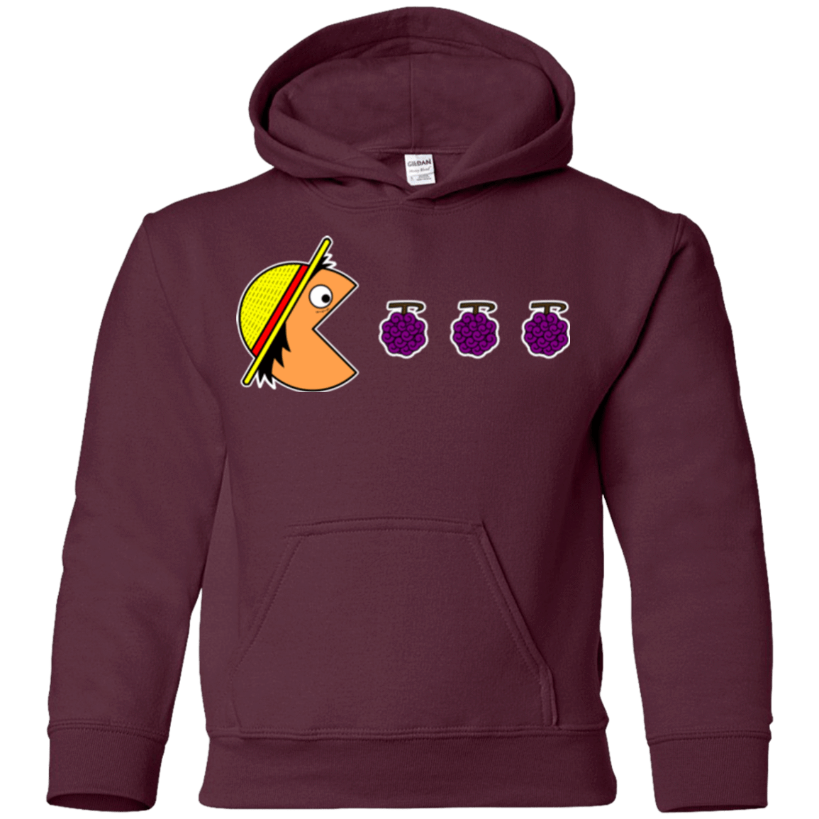 Sweatshirts Maroon / YS Hungry Pirate Youth Hoodie
