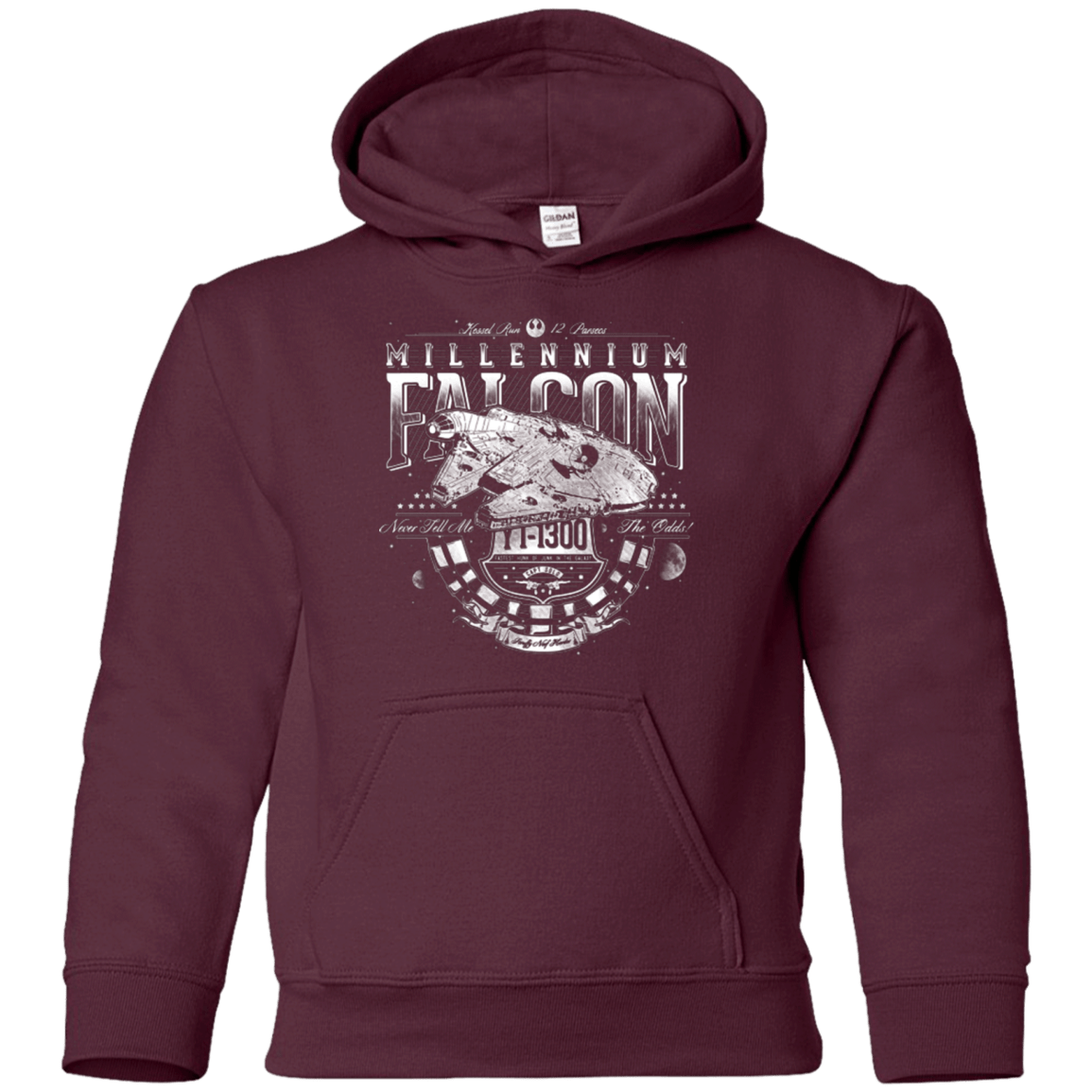 Sweatshirts Maroon / YS Hunk A Junk Youth Hoodie
