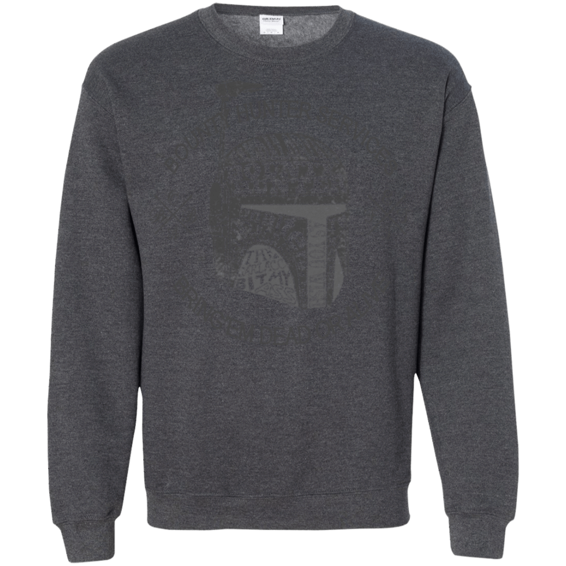 Sweatshirts Dark Heather / S Hunter services Crewneck Sweatshirt