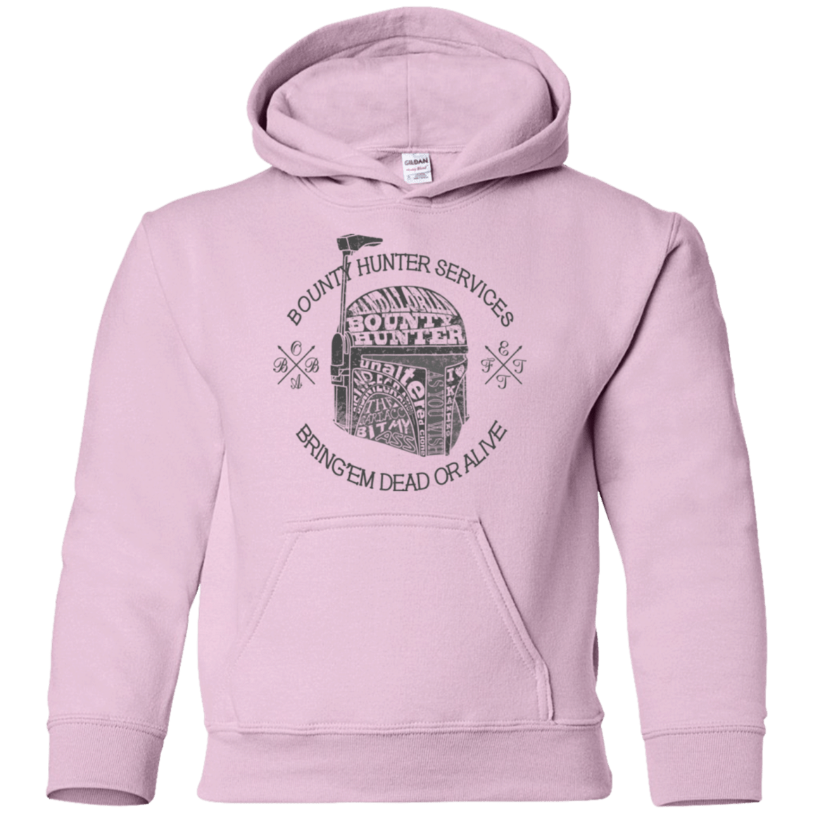 Sweatshirts Light Pink / YS Hunter services Youth Hoodie