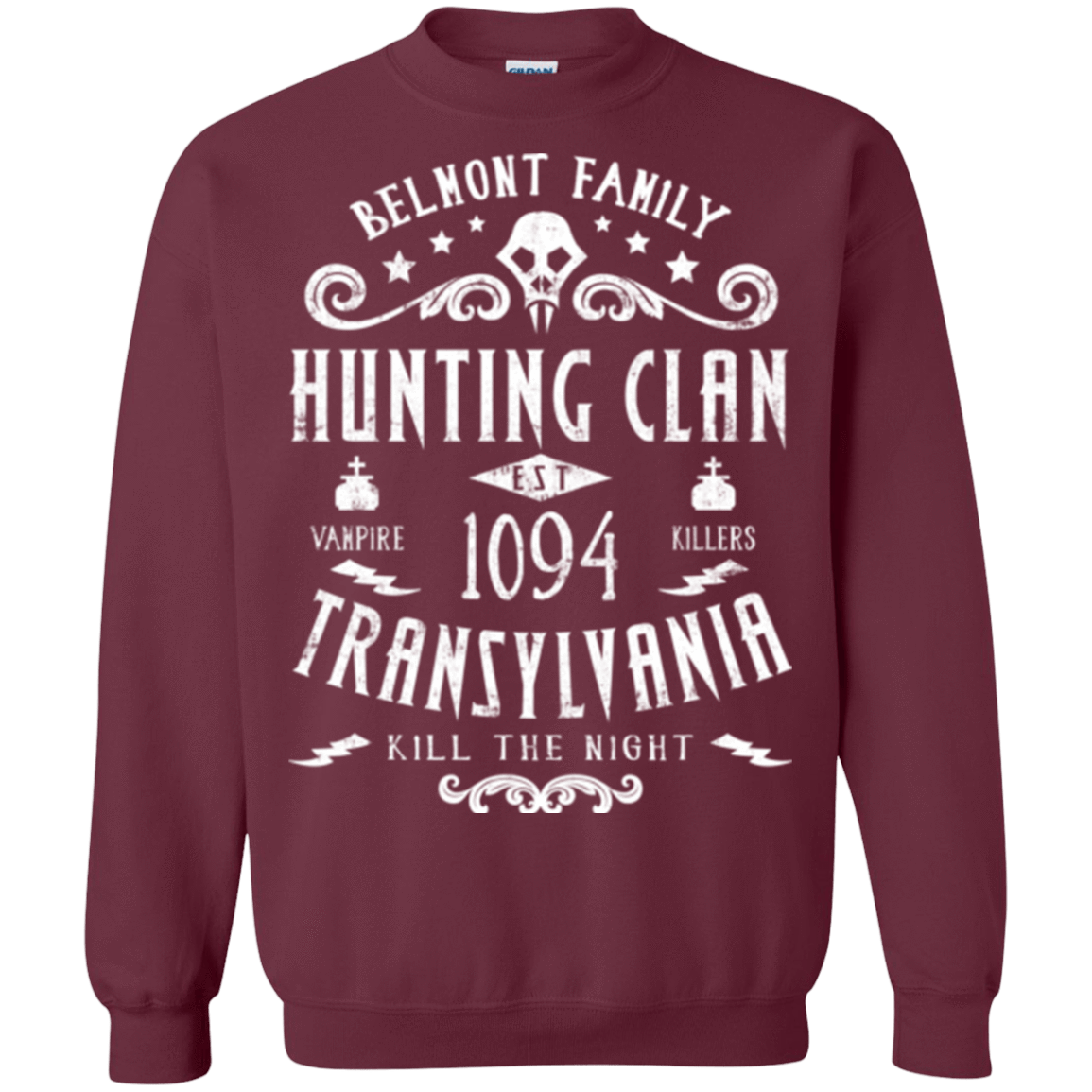 Sweatshirts Maroon / Small Hunting Clan Crewneck Sweatshirt