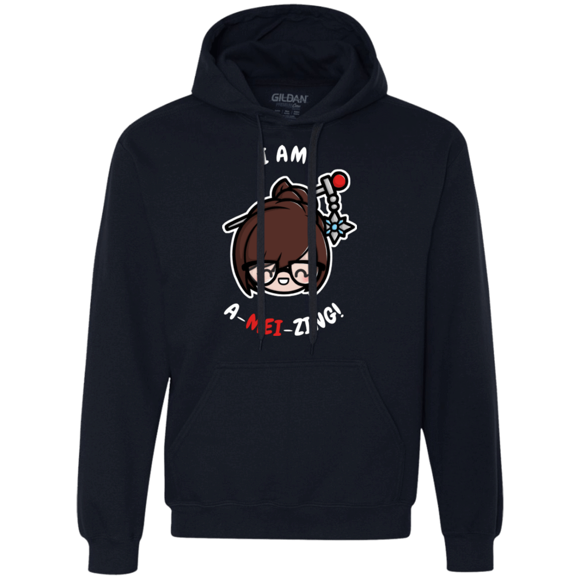 Sweatshirts Navy / Small I Am A Mei Zing Premium Fleece Hoodie