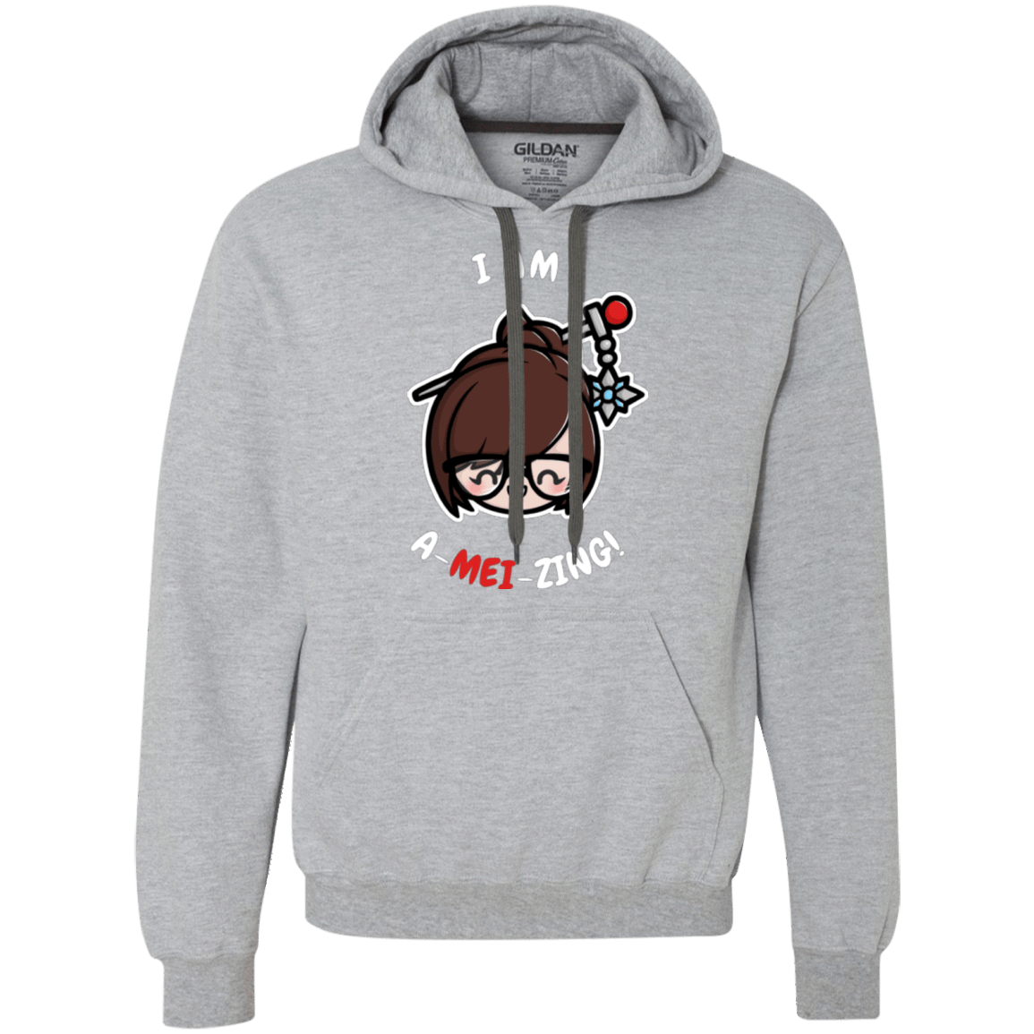 Sweatshirts Sport Grey / Small I Am A Mei Zing Premium Fleece Hoodie