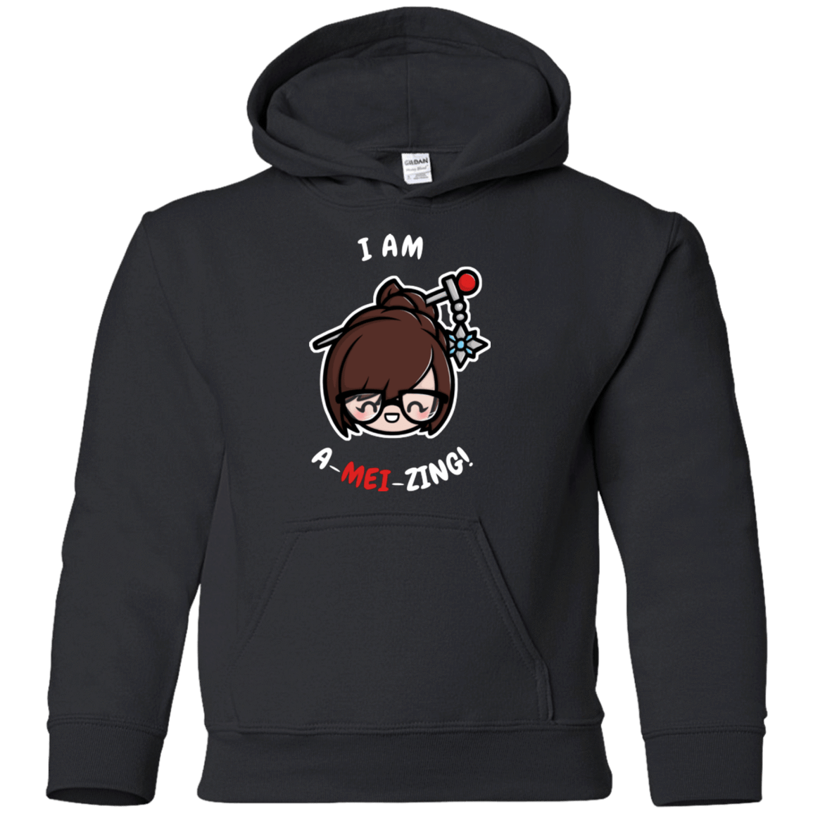 Sweatshirts Black / YS I Am A Mei Zing Youth Hoodie