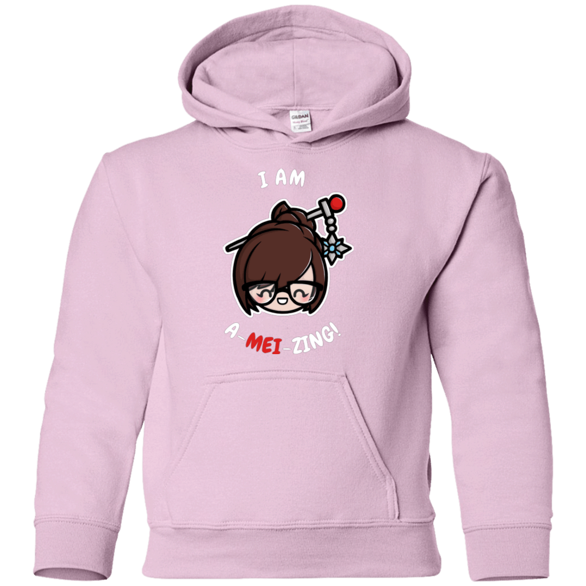 Sweatshirts Light Pink / YS I Am A Mei Zing Youth Hoodie